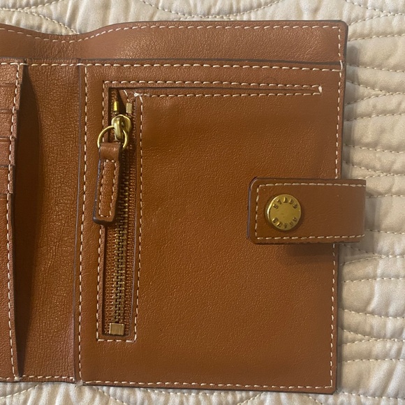 STAUD brown leather bifold wallet - Picture 10 of 15